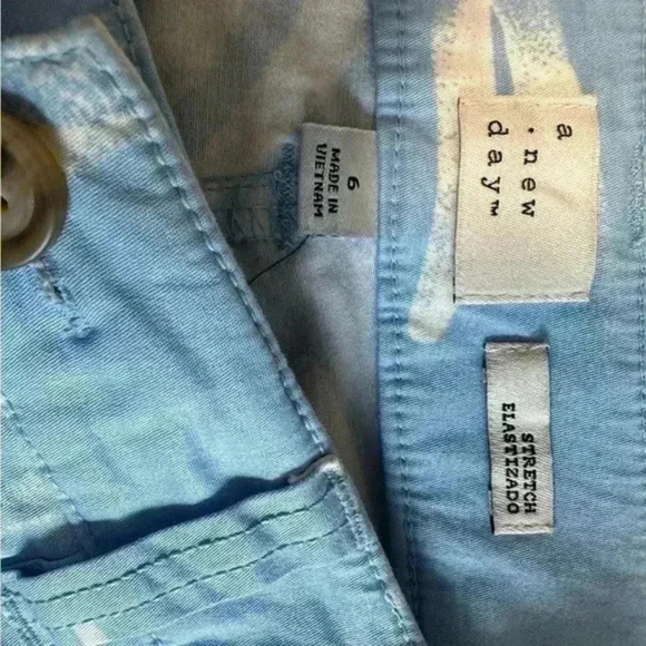 Women's High-Rise Pleat Front Shorts -‎ A New Day Blue 6 - Picture 5 of 5